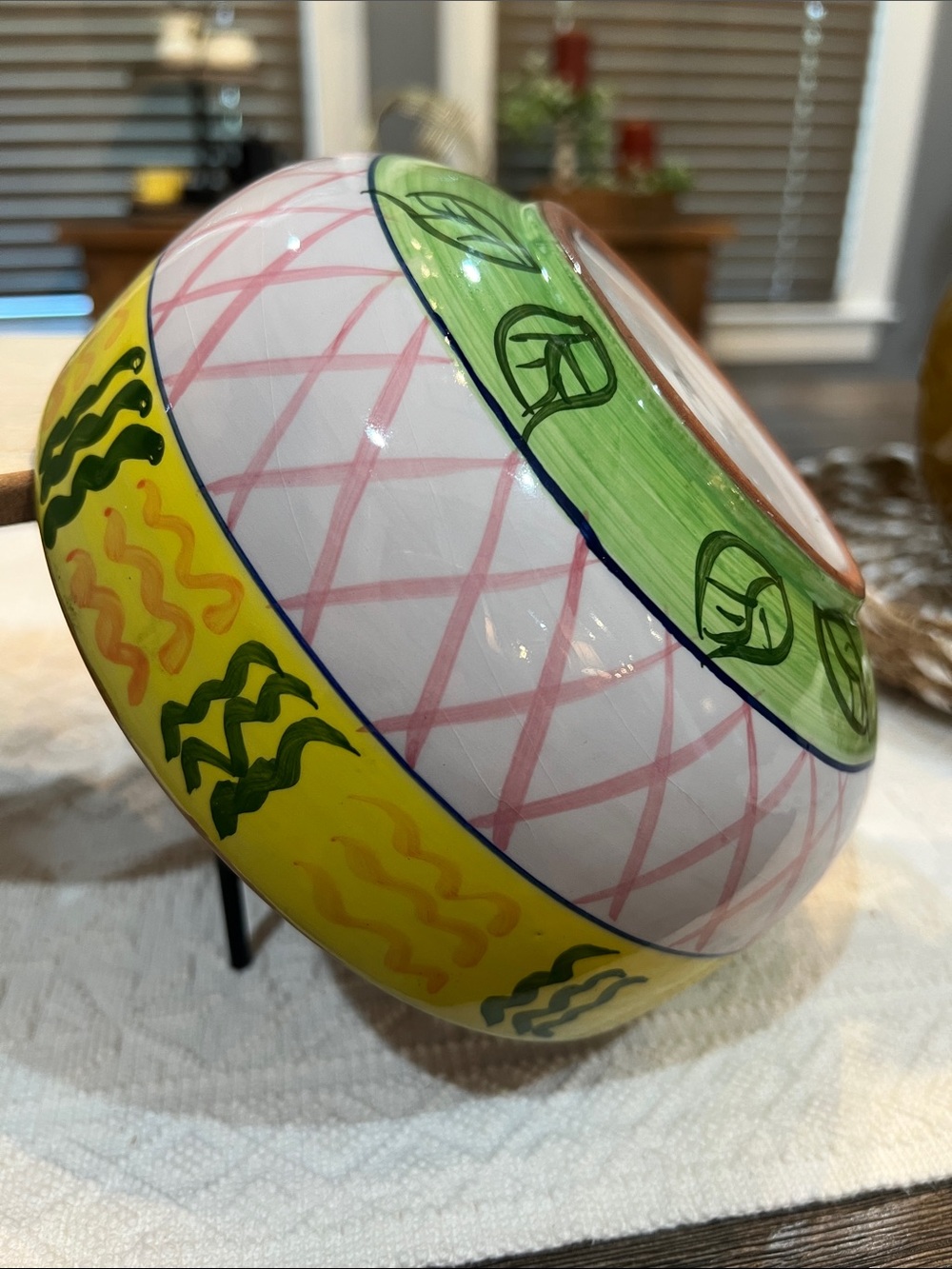 Vintage 1990’s  World Bazaars Terracotta Bowl 7.5"